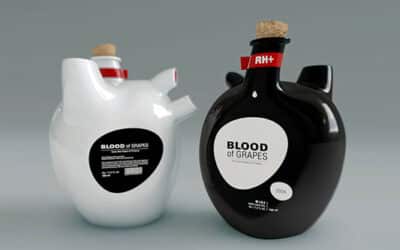 Design de bouteilles de vins originales